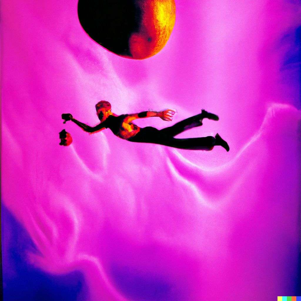 the discovery of gravity, photograph taken by David LaChapelle